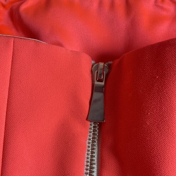 Jay Godfrey Brunet Romper in Neon Coral Womens Size 4 - Picture 5 of 16